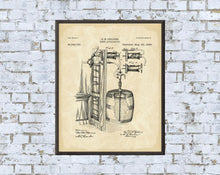 Load image into Gallery viewer, Beer Apparatus Patent Print - Digital Download - 7 Different Backgrounds Included