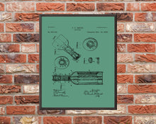 Load image into Gallery viewer, Beer Bottle Patent Print - Digital Download - 7 Different Backgrounds Included