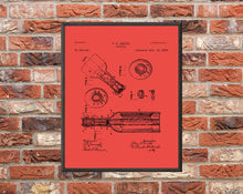 Load image into Gallery viewer, Beer Bottle Patent Print - Digital Download - 7 Different Backgrounds Included