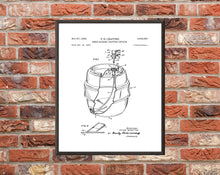 Load image into Gallery viewer, Beer Barrel with Tap Patent Print - Digital Download - 7 Different Backgrounds Included