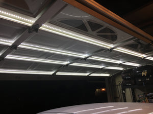 Garage Door Lighting System - Single Track System