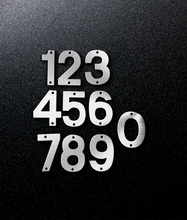 Load image into Gallery viewer, 7 inch Modern Metal House Numbers / Metal Address Numbers / Metal Street Address Numbers