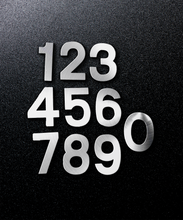 Load image into Gallery viewer, 6 inch Modern Metal House Numbers / Metal Address Numbers / Metal Street Address Numbers
