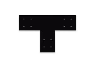 Structural Design T Bracket for 4x4 Post, 4 Inch T Bracket Bolt Plate, T Support Bracket, Steel Bracket, 4 inch, Center Bracket, Truss Plate