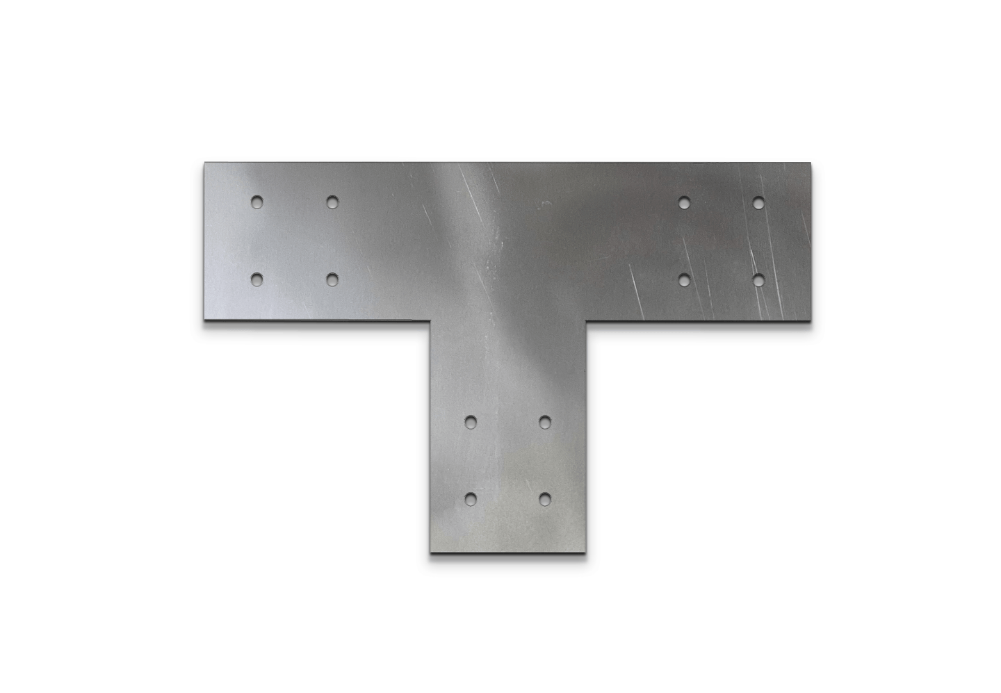 Structural Design T Bracket for 4x4 Post, 4 Inch T Bracket Bolt Plate, T Support Bracket, Steel Bracket, 4 inch, Center Bracket, Truss Plate