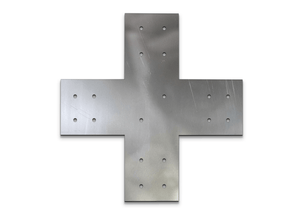 Structural Design X Bracket for 8" Post, 8x8 Bolt Plate, 8 Inch X Support Bracket, Pergola Bracket, 8 inch Cross Bracket | Made in the USA!