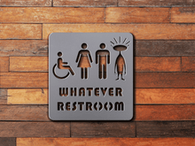 Load image into Gallery viewer, Restroom Sign Bathroom Sign Whatever 2