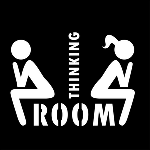 Restroom Sign Bathroom Sign Thinking Room