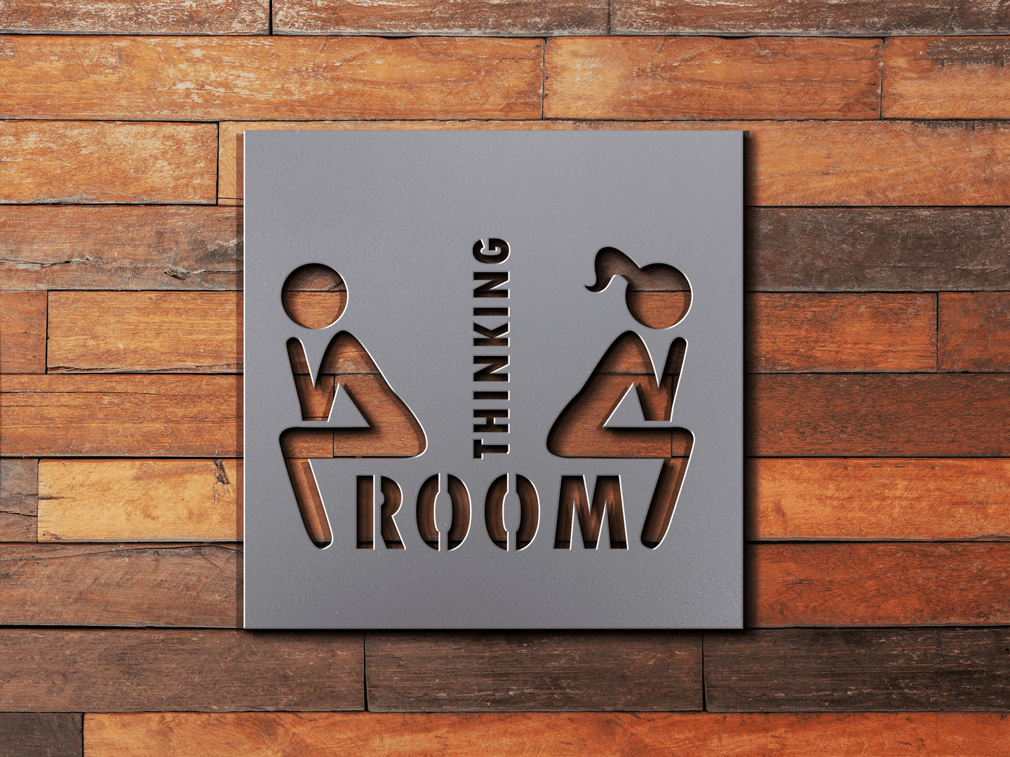 Restroom Sign Bathroom Sign Thinking Room