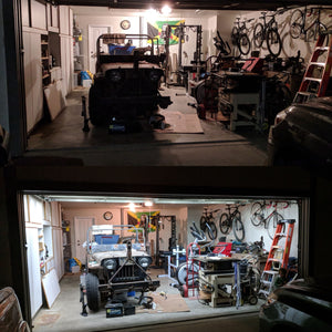 Garage Door Lighting System - Double Track System