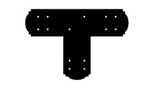Decorative Design T Bracket for 8