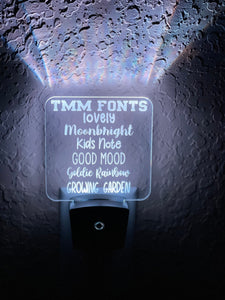 Personalized LED Rainbow Night Light | 7 Color Changing | Plug in Night Light | Name Light | Children's Night Light | Kids Room Light