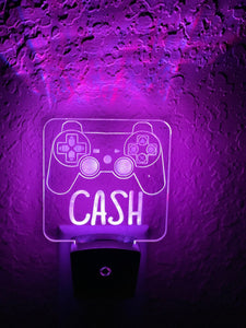 Personalized LED Playstation 4 PS4 Controller Night Light | 7 Color Changing | Night Light | Name Light | Children's Light | Room Light