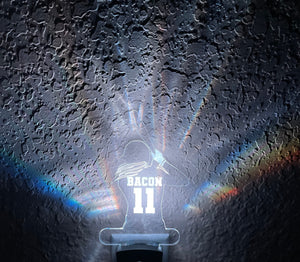 Personalized LED Softball Batter Night Light | 7 Color Changing | Plug in Night Light | Name Light | Children's Night Light | Kids Light