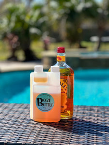 8 oz Booze Bottles - The Ultimate Liquor Storage Flask & Shot Glass all in One - Can be Personalized