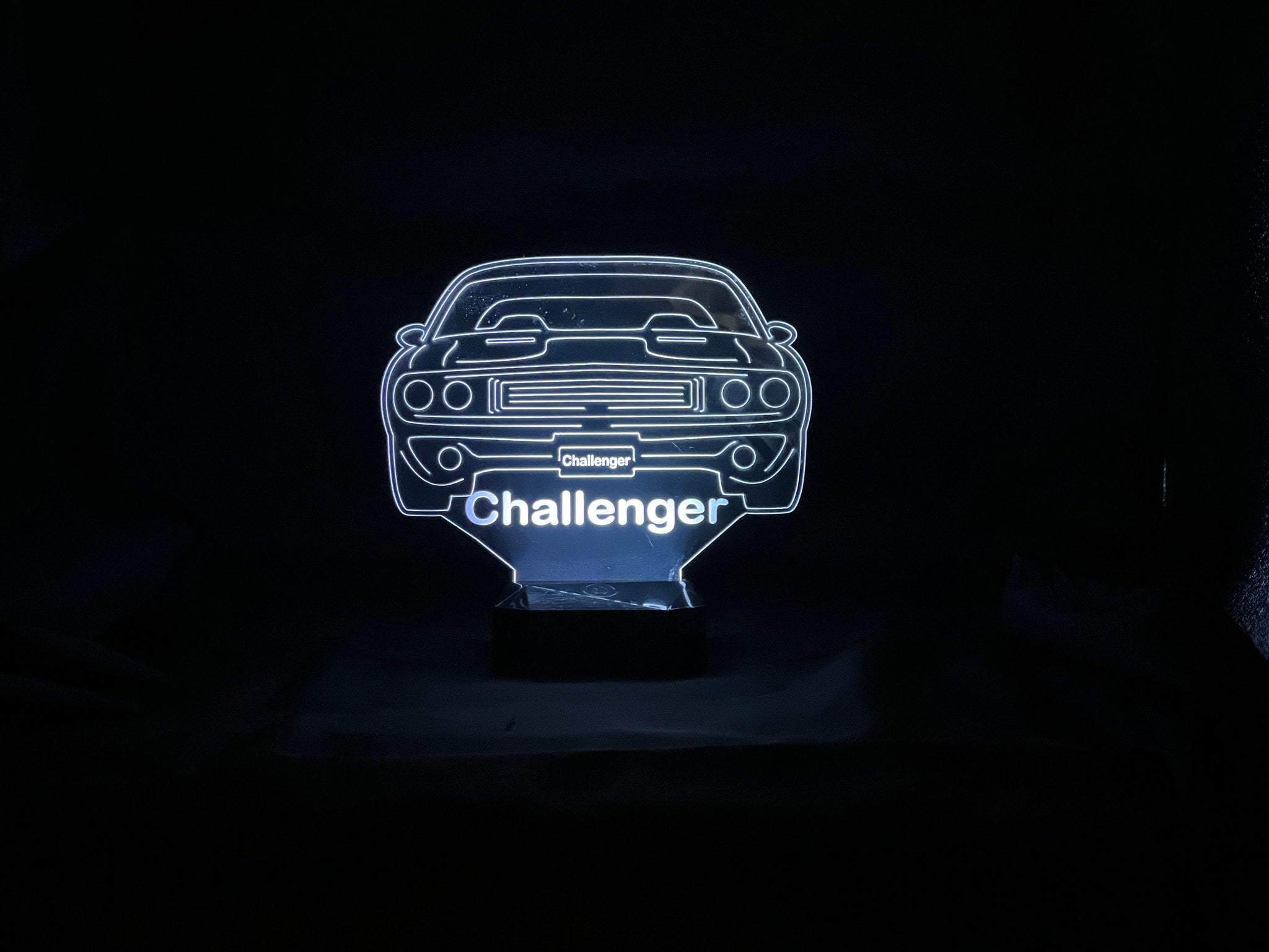 72 Challenger 3D LED Color Changing Desk Lamp, Night Light, Man Cave L –  Texas Metal Makers