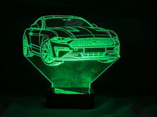 Load image into Gallery viewer, 2021 Mustang 3D LED Color Changing Desk Lamp, Night Light, Man Cave Light | Customizable | Rechargeable Corded or Cordless
