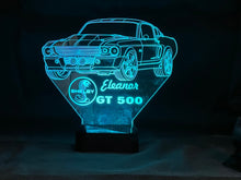 Load image into Gallery viewer, 67 Shelby GT500 Eleanor 3D LED Color Changing Desk Lamp, Night Light, Man Cave Light | Customizable | Rechargeable Corded or Cordless