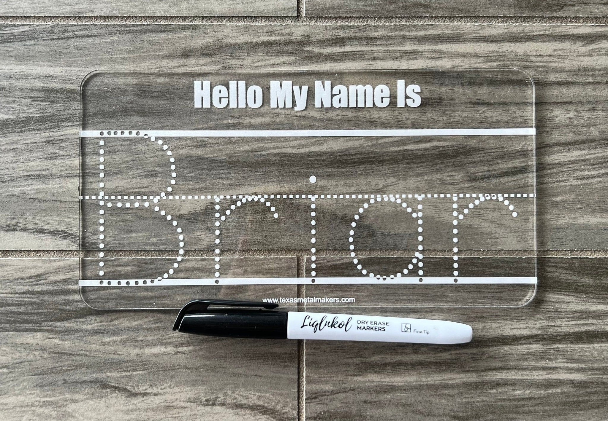 Large Toddler Name Tracing Board, Dry Erase Learning Board