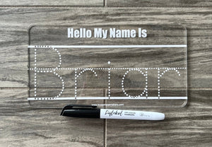 Large Toddler Name Tracing Board | Dry Erase Learning Board | Reusable Personalized Washable Board | Preschool Learning | Education Supplies