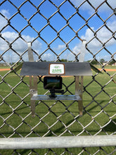 Load image into Gallery viewer, Stainless Steel Game Frame - The Ultimate Cell Phone, GoPro or Mevo Action Camera Fence Mount for Chain Link Fence (Softball, Baseball, Tennis) Made In USA