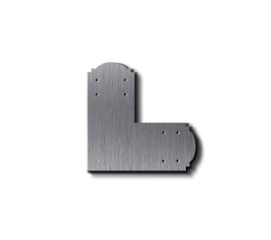 Stainless Steel Decorative Design L Bracket for 6x6 Post, 6x6 L Support Bracket, 6 inch Post Bracket, 6x6 L Bracket, Truss Plate